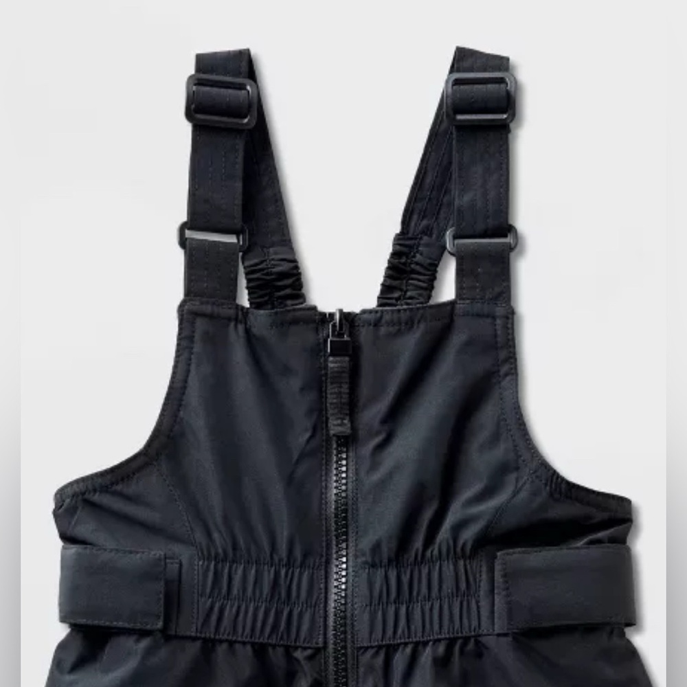 Cat & Jack Toddler 2pk Snow Bib - Cat & Jack™ Black 18 months - Picture 3 of 6